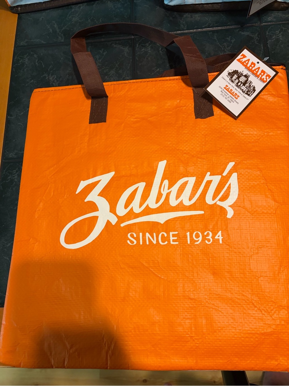 Zabar's Insulated Tote and Cooler Set in Orange and White - Picture 13 of 16
